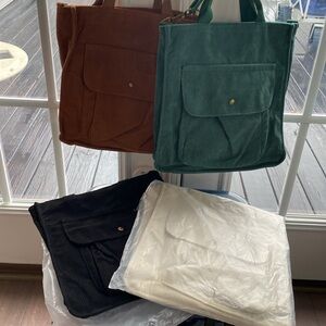 Corduroy Tote Bag